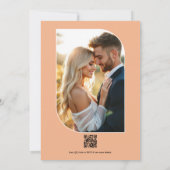 Invitation Mariage Terra Peach, Clay Rose & Soft Blush Buff (Dos)