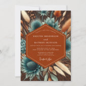 Invitation Mariage Terracotta Moody Bloom (Devant)