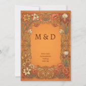 Invitation Mariage Terracotta Paisley (Dos)