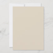 Invitation Mariage Terre Cuite Sarcelle Fleurie (Dos)