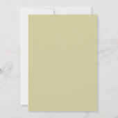 Invitation Mariage Terreux Vert Olive Nature (Dos)