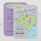 Invitation Mariage texan Libby (Devant / Derrière)