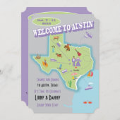 Invitation Mariage Texas Libby (Devant / Derrière)