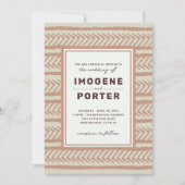 Invitation Mariage textile (Devant)