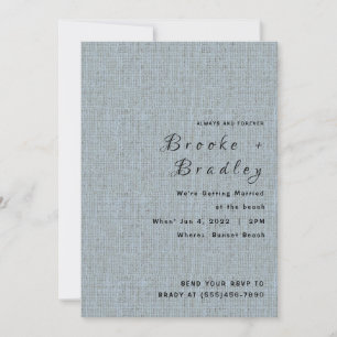 Invitation Mariage Texturé Gris