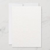Invitation Mariage texturé noir & blanc Ligne Art Bow (Dos)