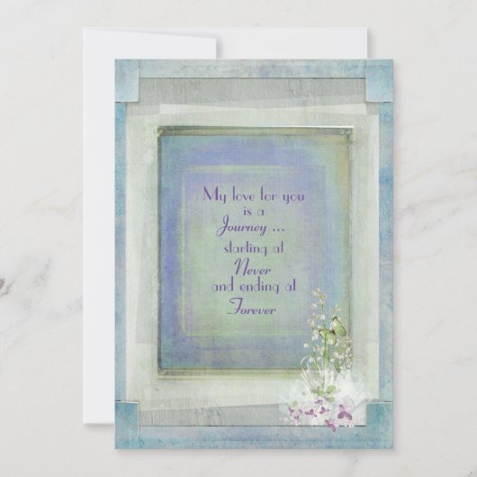 Invitation Mariage texture vintage (Devant)