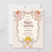 Invitation Mariage thème anges vintage (Devant)