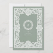 Invitation Mariage Thème Broderie Anglaise (Dos)