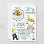Invitation Mariage Thème Camping - Badges & Icônes (Devant)