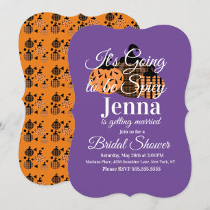 Invitation Mariage Thème Citrouille Halloween