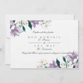 Invitation Mariage thème de conte de fée (Dos)