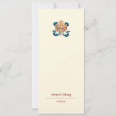 Invitation Mariage tibétain sans fin (Dos)