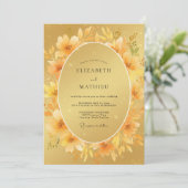 Invitation Mariage Timeless Amber Poppy (Debout devant)
