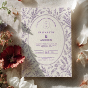 Invitation Mariage Toile de Lavande