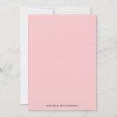Invitation Mariage Tons Pastel Roses (Dos)