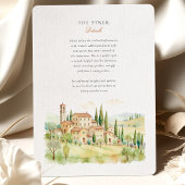 Invitation Mariage toscan