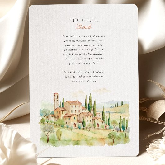 Invitation Mariage toscan