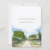 Invitation Mariage toscan Borgo Di Bastia Creti (Dos)