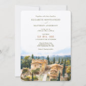 Invitation Mariage toscan Borgo Di Bastia Creti (Devant)