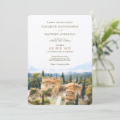 Invitation Mariage toscan Borgo Di Bastia Creti (Debout devant)