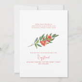 Invitation Mariage toscan grenade coloré (Dos)