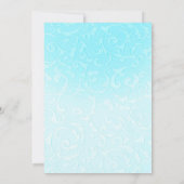 Invitation Mariage Tourbillon de Conte de Fées Princesse Bleu (Dos)