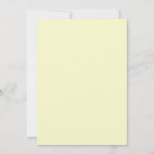 Invitation Mariage Tourbillon Floral Vert Citron (Dos)