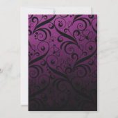 Invitation Mariage Tourbillon Floral Violet (Dos)