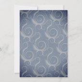 Invitation Mariage Tourbillons Monogramme (Dos)