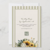Invitation Mariage Tournesol (Dos)