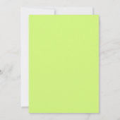 Invitation Mariage Tournesol Or Eucalyptus Chartreuse (Dos)