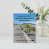 Invitation mariage Tournesols Route Décontractée d (Debout devant)