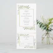 Invitation Mariage Tout Compris Botanique Moderne (Debout devant)