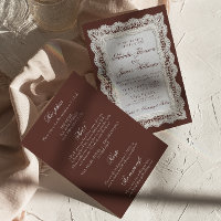Mariage Tout Compris en Brun Chocolat Dentelle Vie