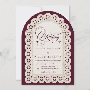 Invitation Mariage Tout Compris Vieille Argent Broderie De Bo