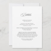 Invitation Mariage Tout en Un avec Verdure d'Eucalyptus (Dos)