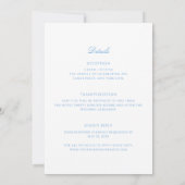 Invitation Mariage tout-en-un Crest Monogramme Côtiers (Dos)