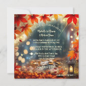 Invitation Mariage tout-en-un Enchanted Fall Forest (Devant)