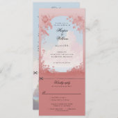 Invitation Mariage tout-en-un romantique envoûtant (Devant / Derrière)