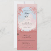 Invitation Mariage tout-en-un romantique envoûtant (Devant)