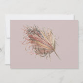 Invitation Mariage traditionnel africain Pampas Protea Accent (Dos)