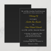 Invitation Mariage traditionnel avec les noms des deux parent (Devant / Derrière)