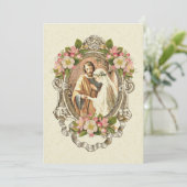 Invitation Mariage traditionnel catholique élégant (Debout devant)