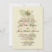 Invitation Mariage traditionnel catholique élégant (Dos)