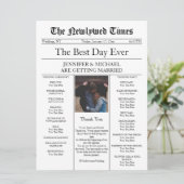 Invitation Mariage traditionnel dans le journal (Debout devant)