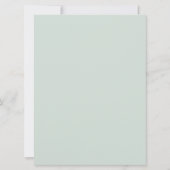 Invitation Mariage traditionnel de journal vintage vert (Dos)