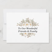 Invitation Mariage traditionnel de l'église aquarelle (Dos)