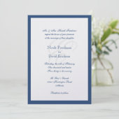 Invitation Mariage traditionnel de monogramme de miroitement (Debout devant)