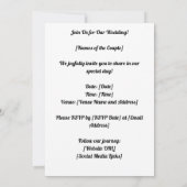 Invitation MARIAGE traditionnel des jeunes mariés à l'IA (Dos)